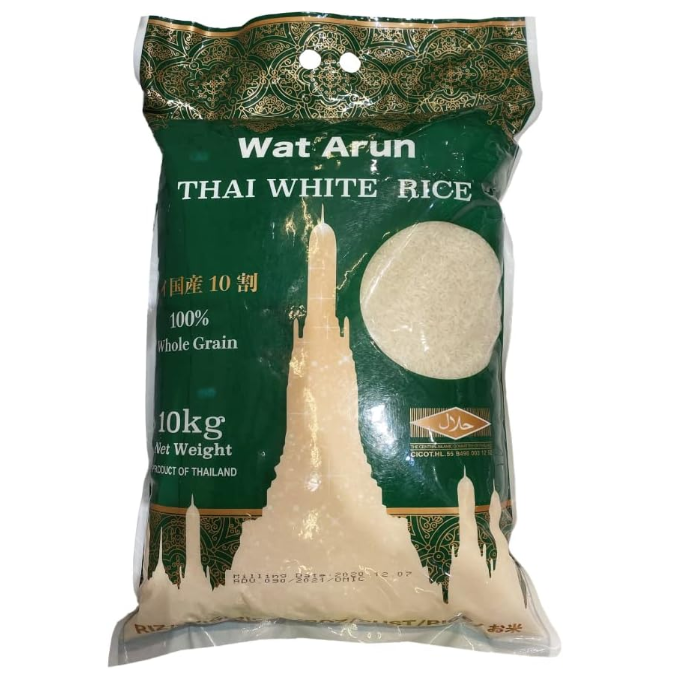 Thai white Rice WAT ARUN 10Kg