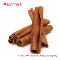 CASSIA CINNAMON STICK ROUND (50g, 100g, 250g)